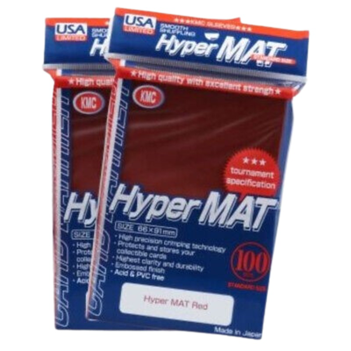 Sleeves Full Size Hyper Matte Red (100)