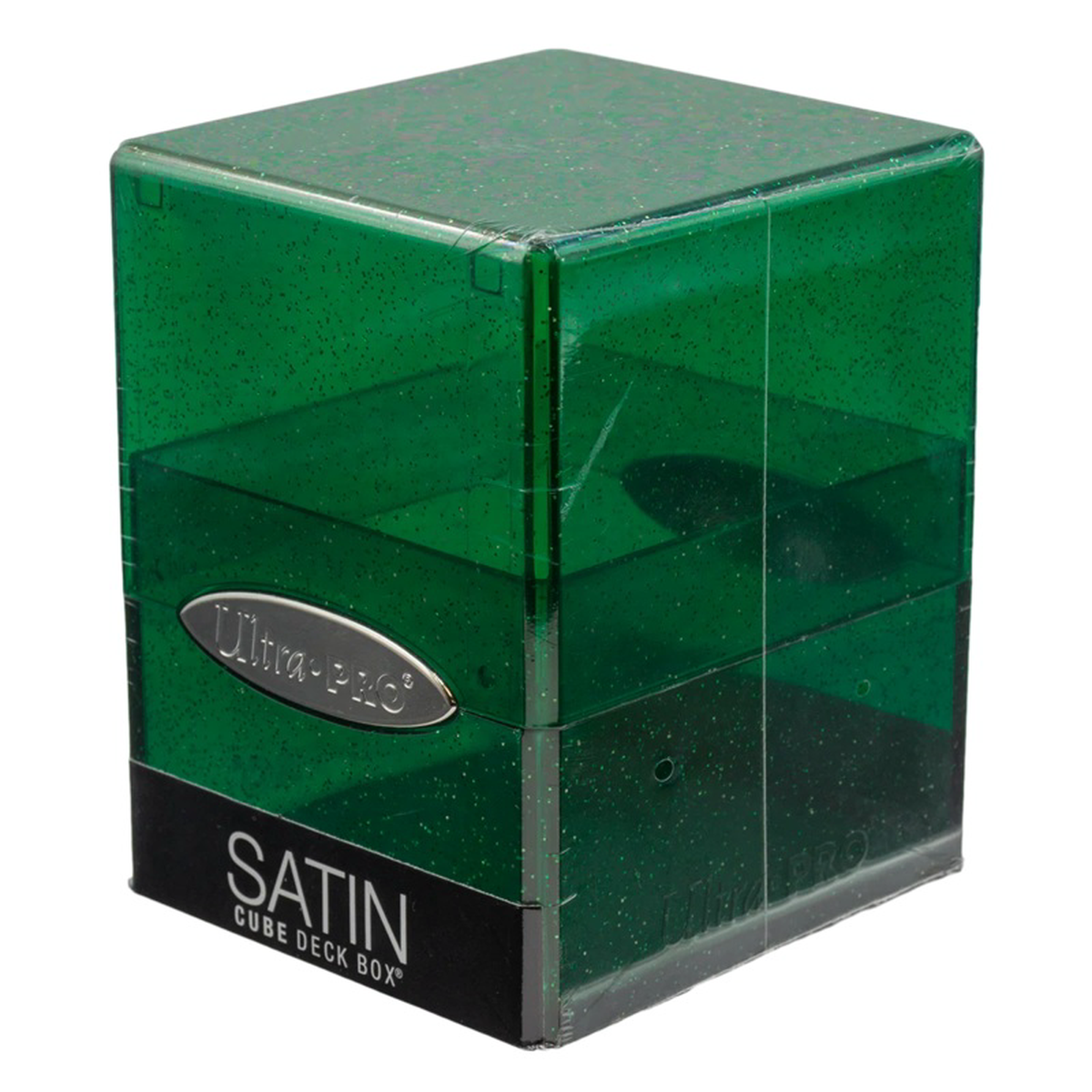 Satin Cube Glitter Green
