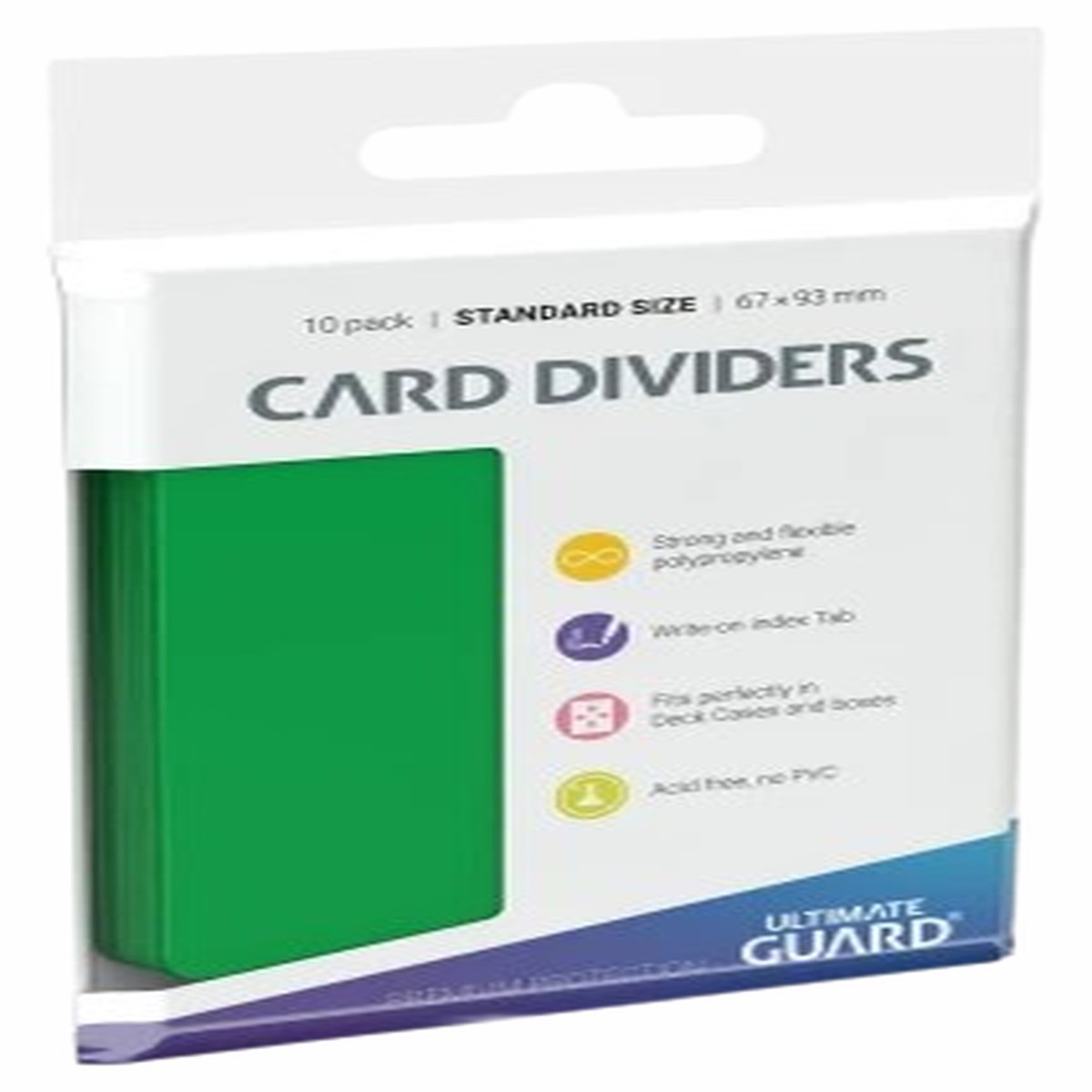Ultimate Guard Card Dividers: Green (10ct)