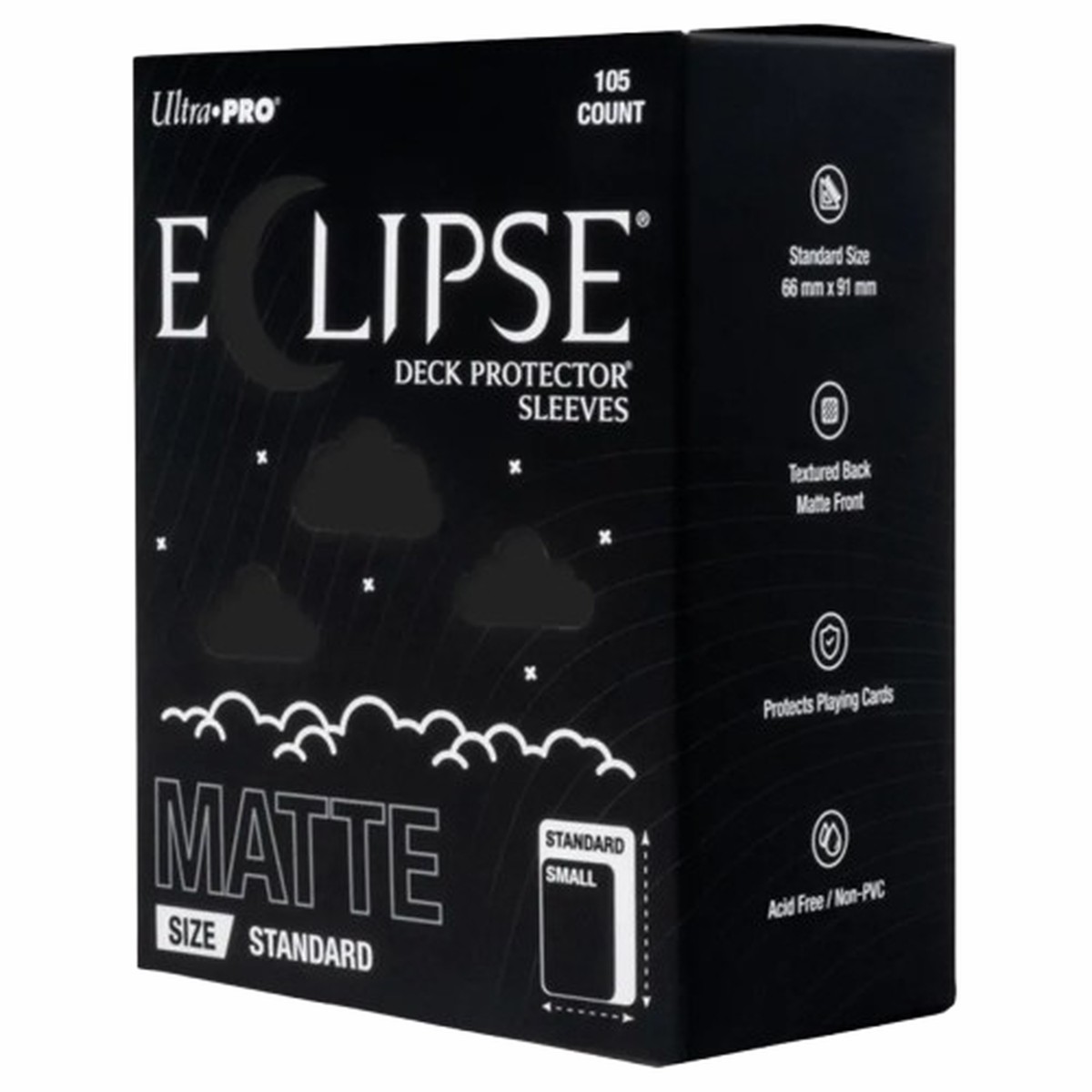 Deck Protector Sleeves: Eclipse Matte - Jet Black (105)