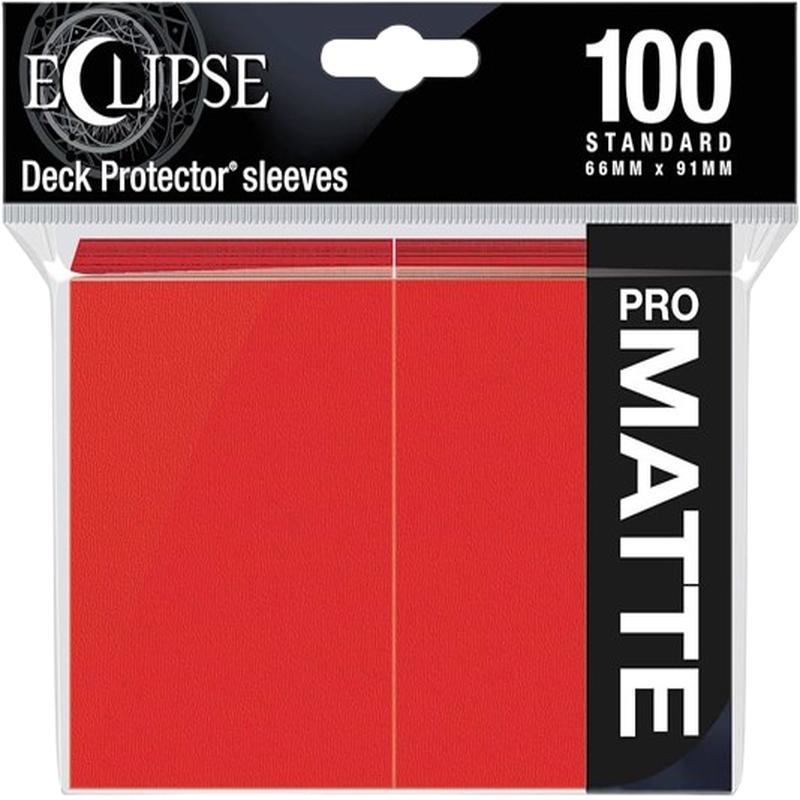 Eclipse Matt Standard Sleeves: Apple Red