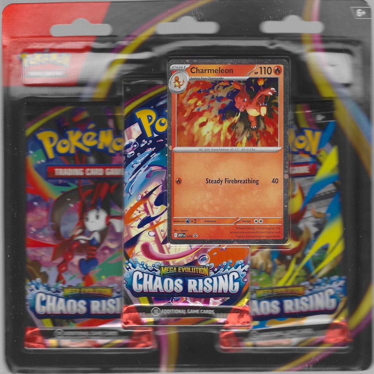 Pokemon TCG ME04 Chaos Rising 3 Pack Blister - Pokemon