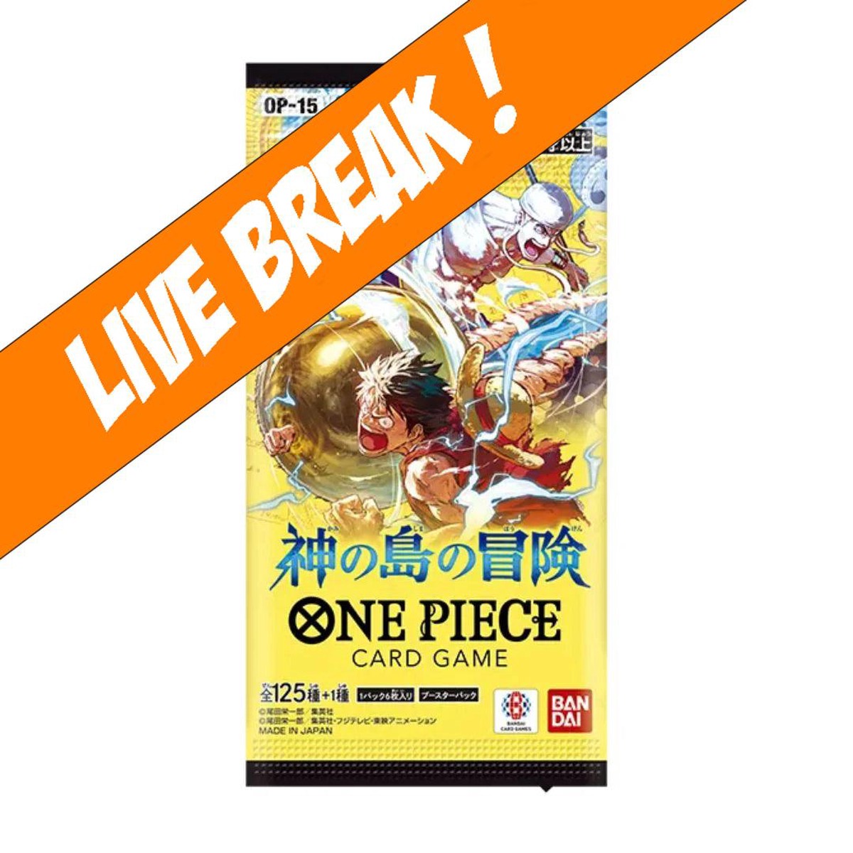 [ Live Break ] One Piece Card Game - Adventure on KAMIs Island OP-15 Booster Pack (Japanese)