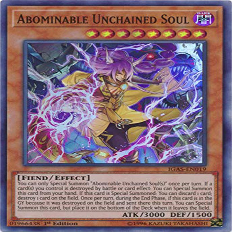Abominable Unchained Soul - Igas-En019 - Super Rare - 1St Edition