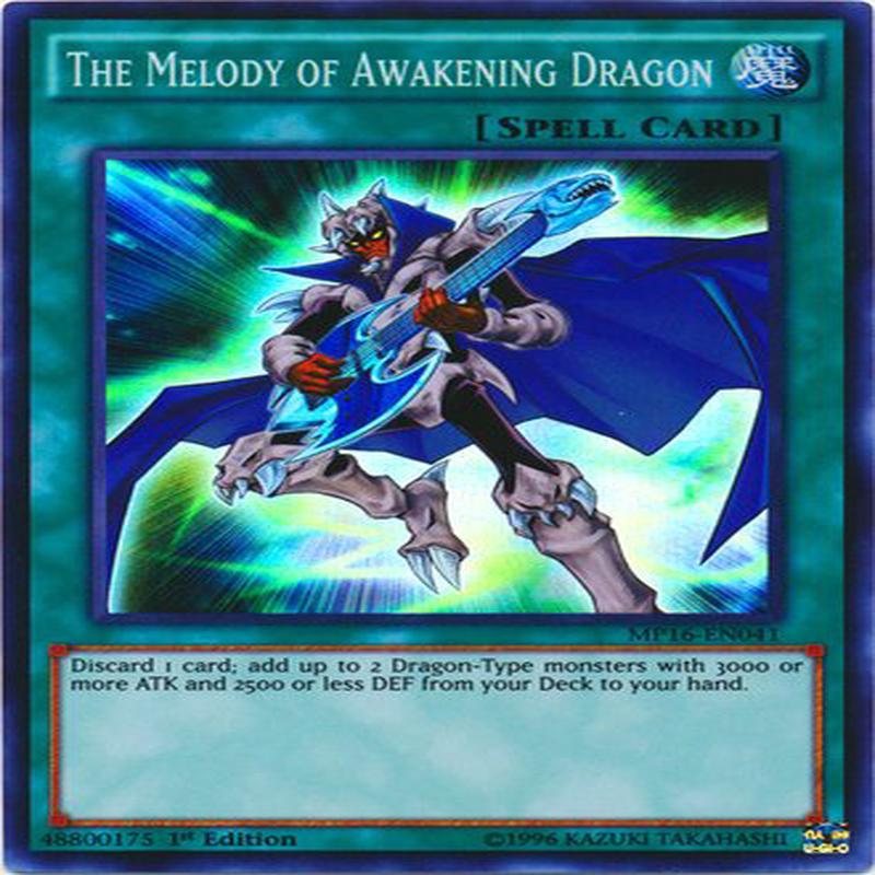 Yu-Gi-Oh!! - The Melody Of Awakening Dragon (Mp16-En041) - Mega Pack 2016 - 1St Edition - Super Rare