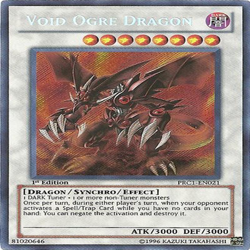 Yu-Gi-Oh! - Void Ogre Dragon (Prc1-En021) - 2012 Premium Tin - 1St Edition - Secret Rare
