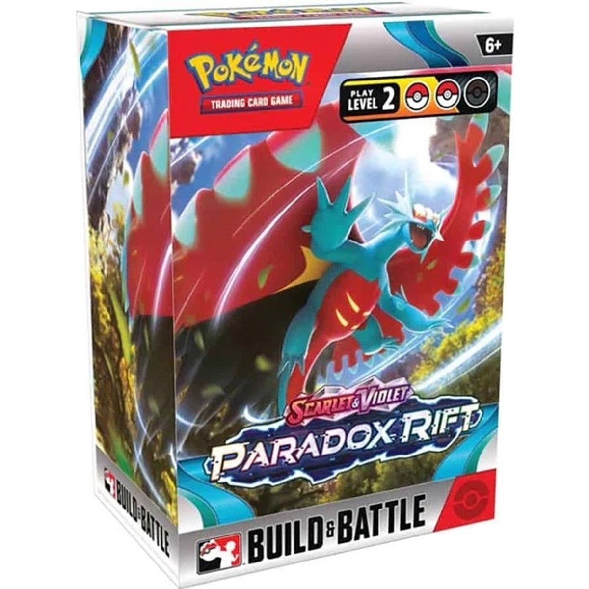 Pokemon TCG Scarlet & Violet 4 Paradox Rift Build & Battle Box DISPLAY of 10