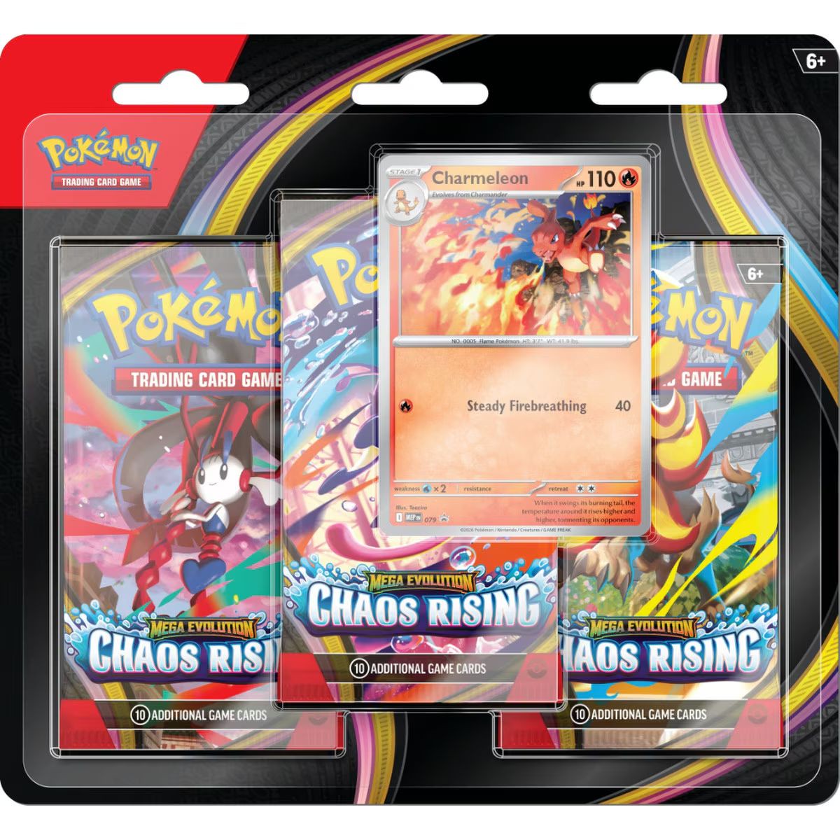 Pokmon: Mega EvolutionChaos Rising: 3-pack Blister