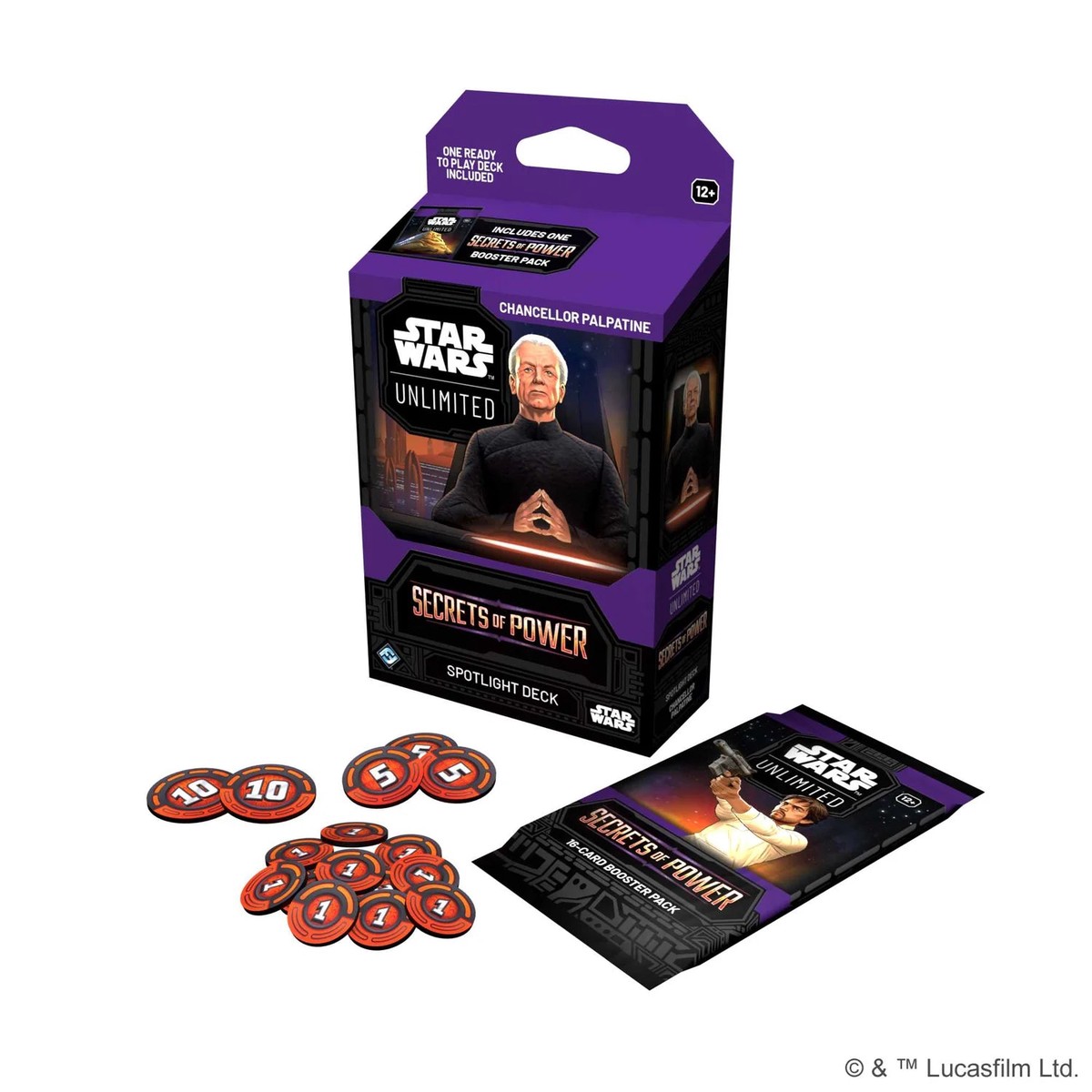 Star Wars Unlimited Secrets of Power Spotlight Deck Chancellor Palpatine