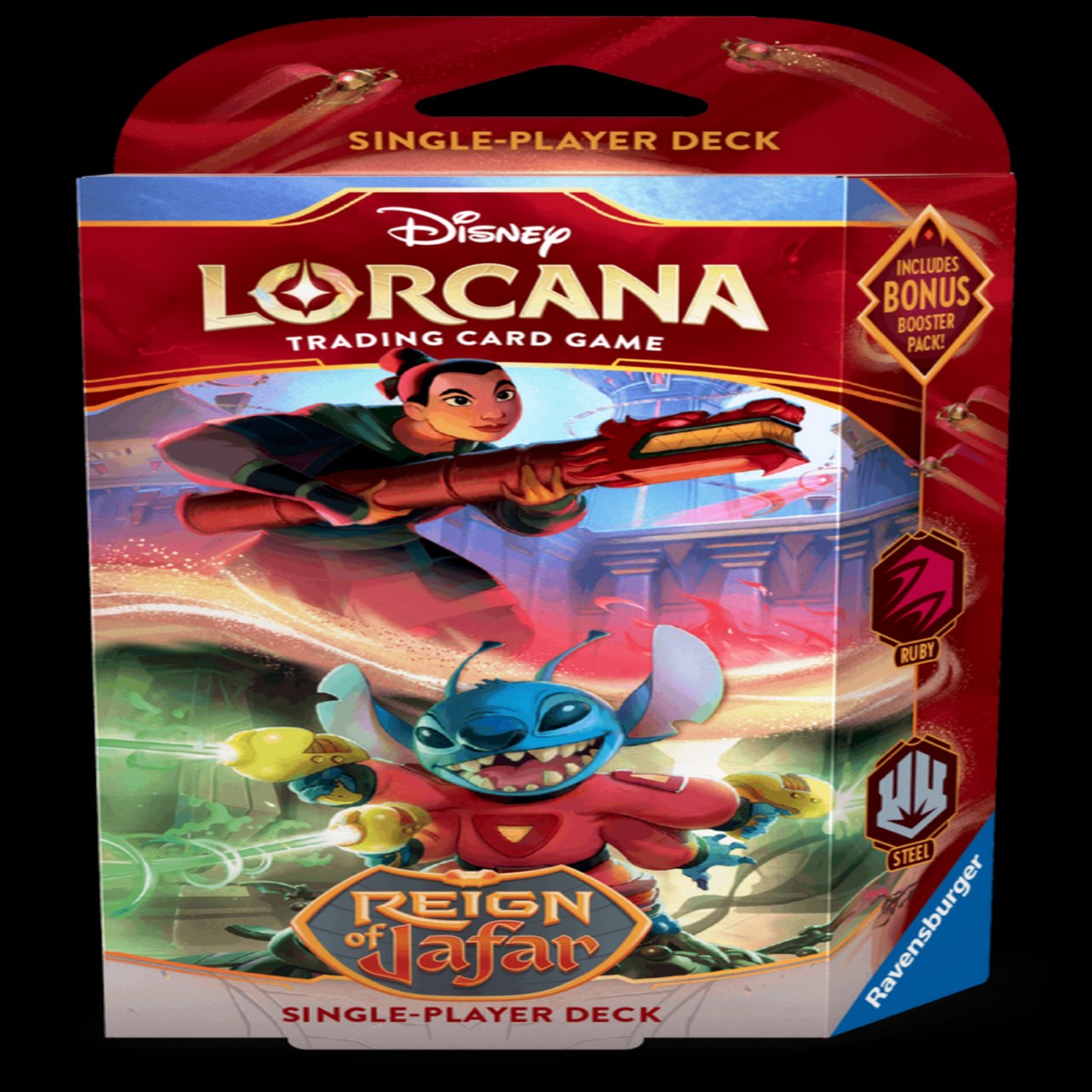Disney Lorcana TCG: Reign of Jafar Starter Deck Mulan / Stitch (Ruby & Steel)