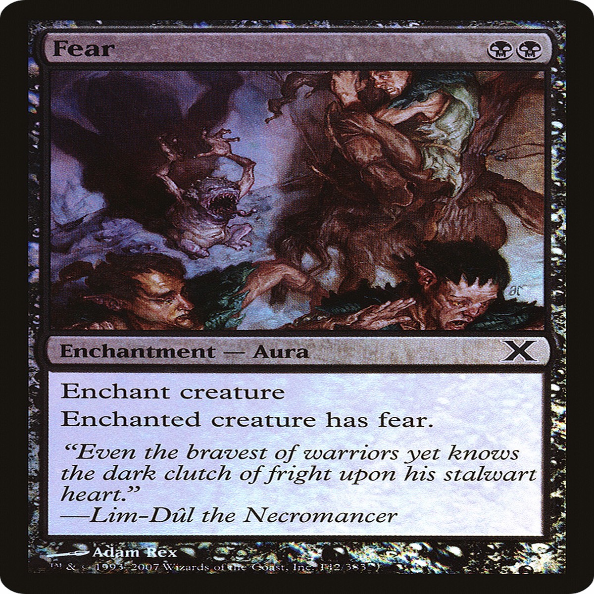 Fear (10E-142) - Tenth Edition Foil