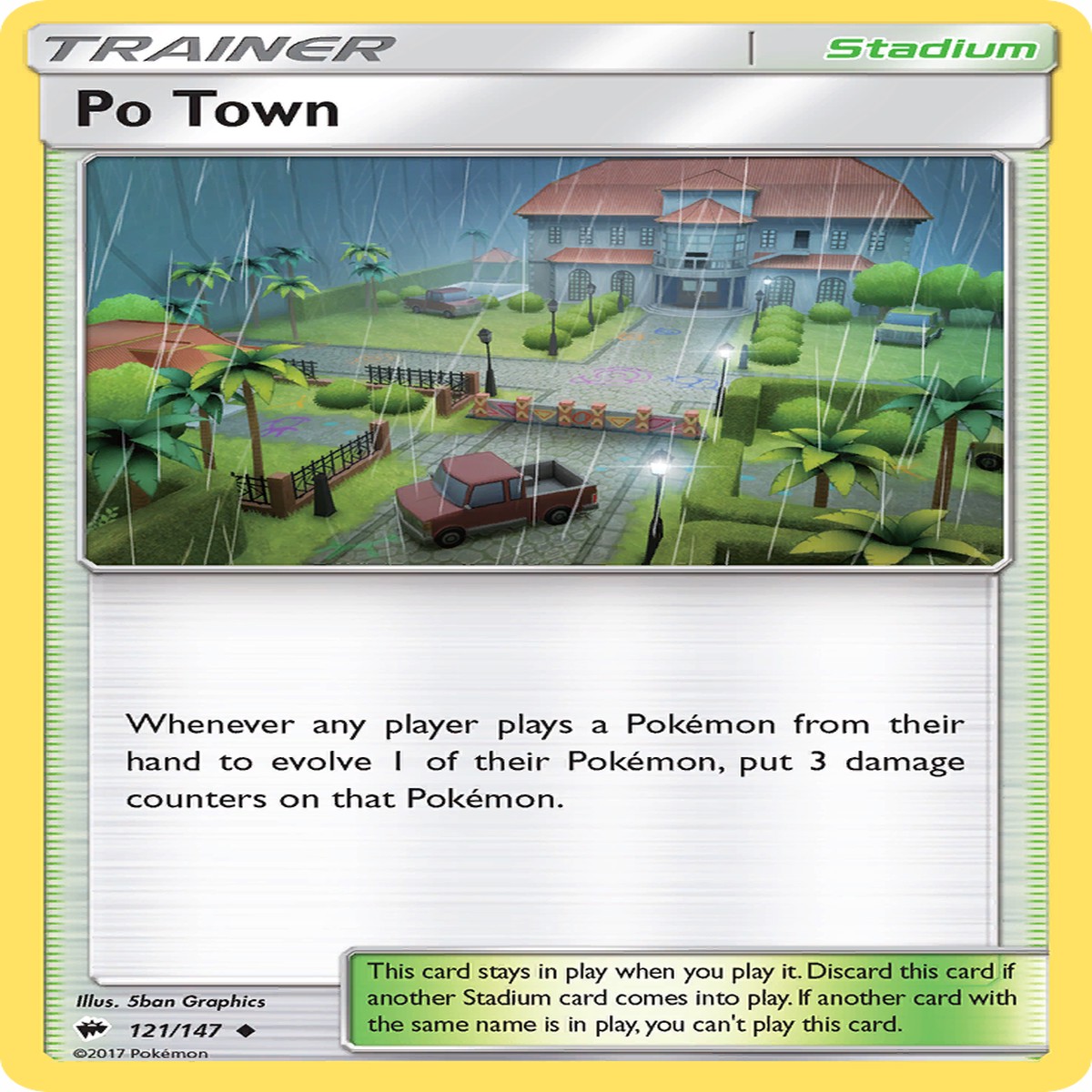 Po Town 121147 - Burning Shadows Reverse Holofoil