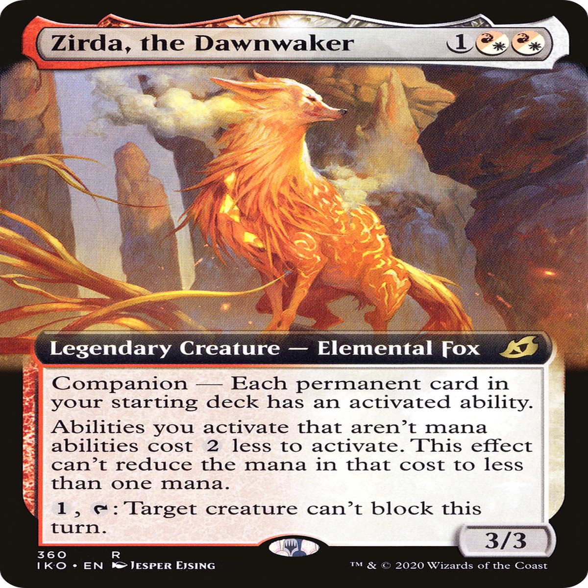 Zirda the Dawnwaker (IKO-360) - Ikoria Lair of Behemoths (companion Extended Art)