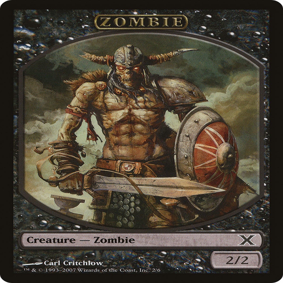 Zombie (10E-002) - Tenth Edition Tokens