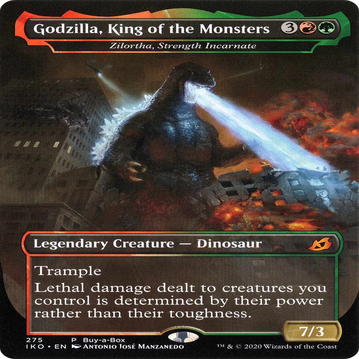 Zilortha Strength Incarnate (BABP-275) - Ikoria Lair of Behemoths Godzilla King of the Monsters (Borderless)