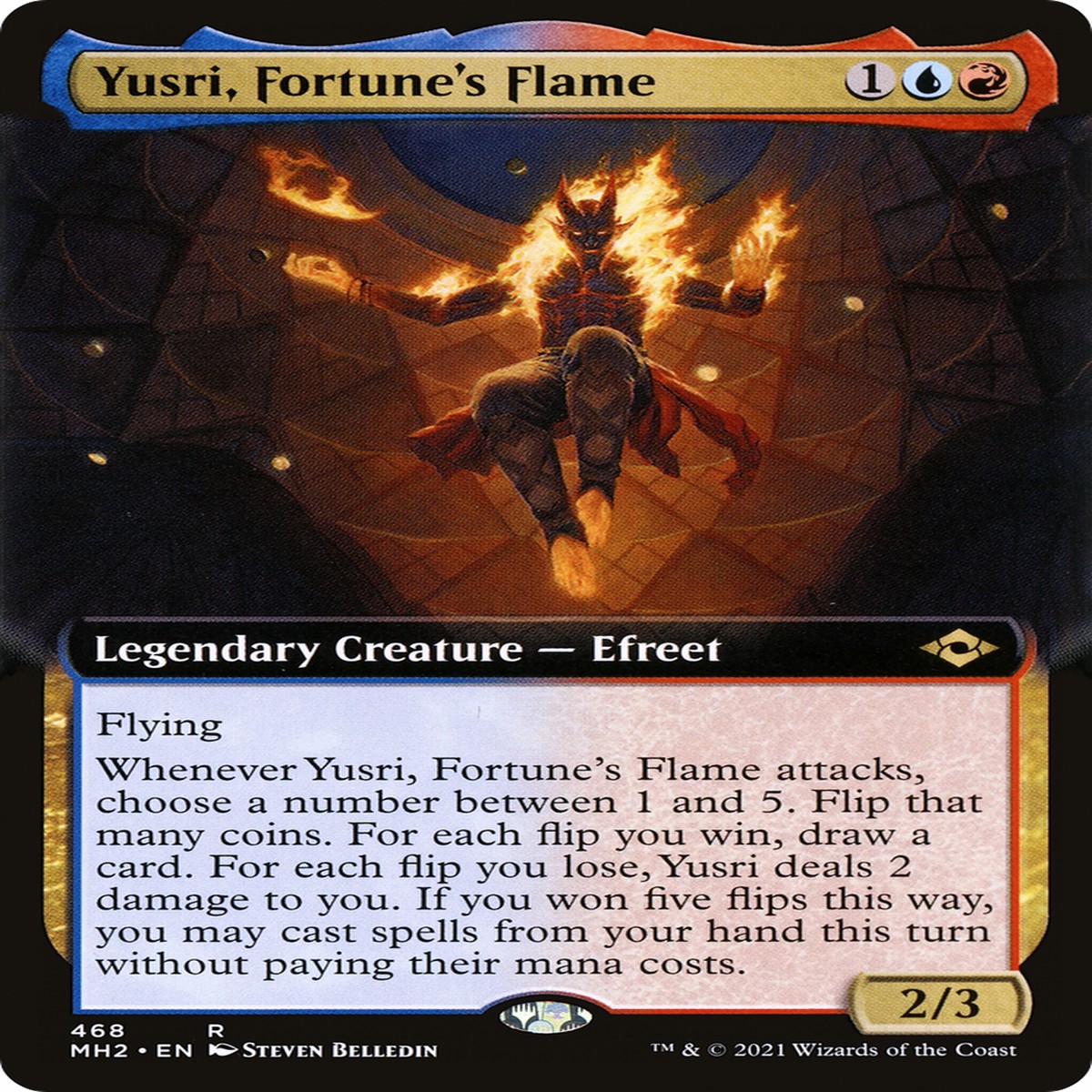 Yusri Fortunes Flame (MH2-468) - Modern Horizons 2 (Extended Art) Foil