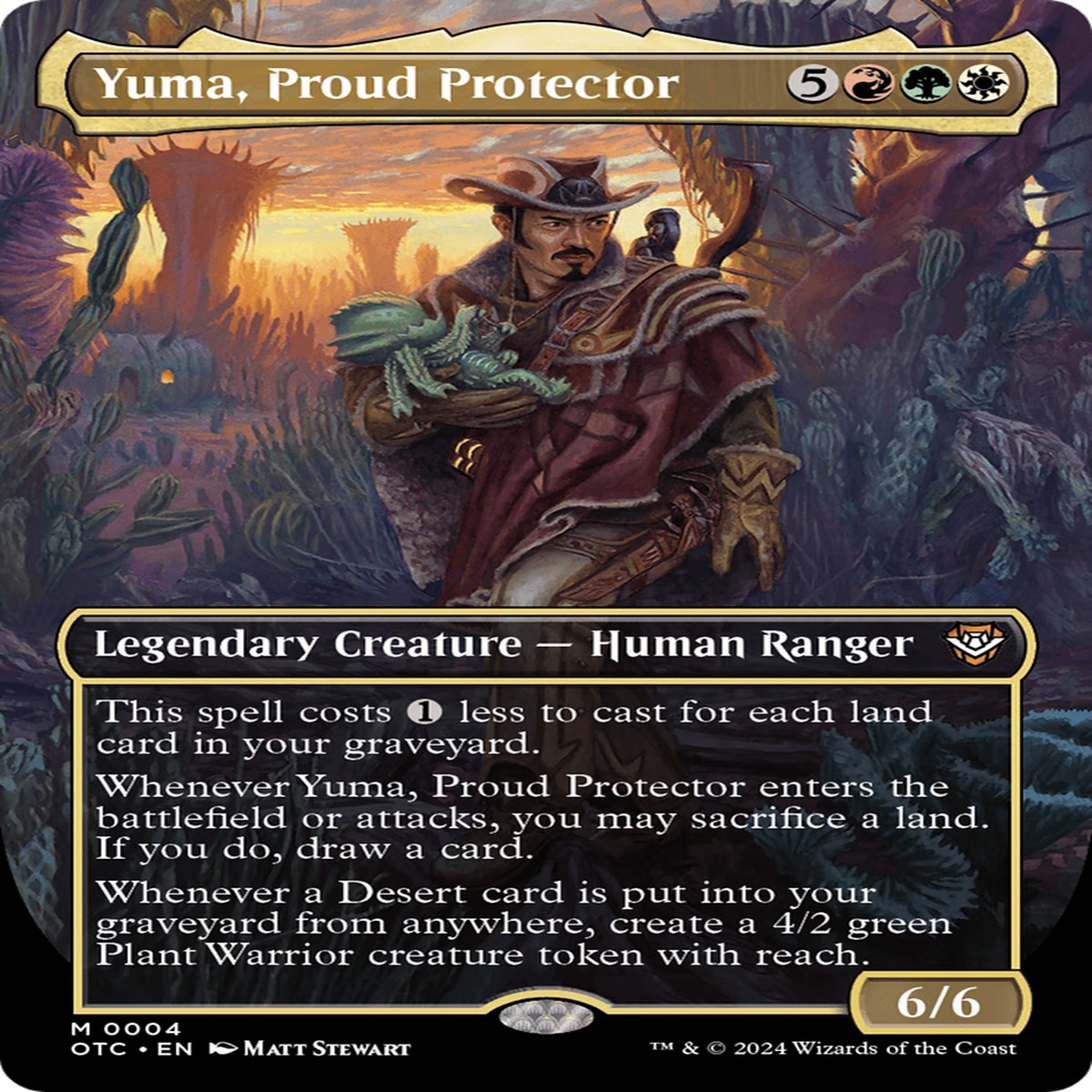 Yuma Proud Protector (OTC-004) - Outlaws of Thunder Junction Commander (Borderless)