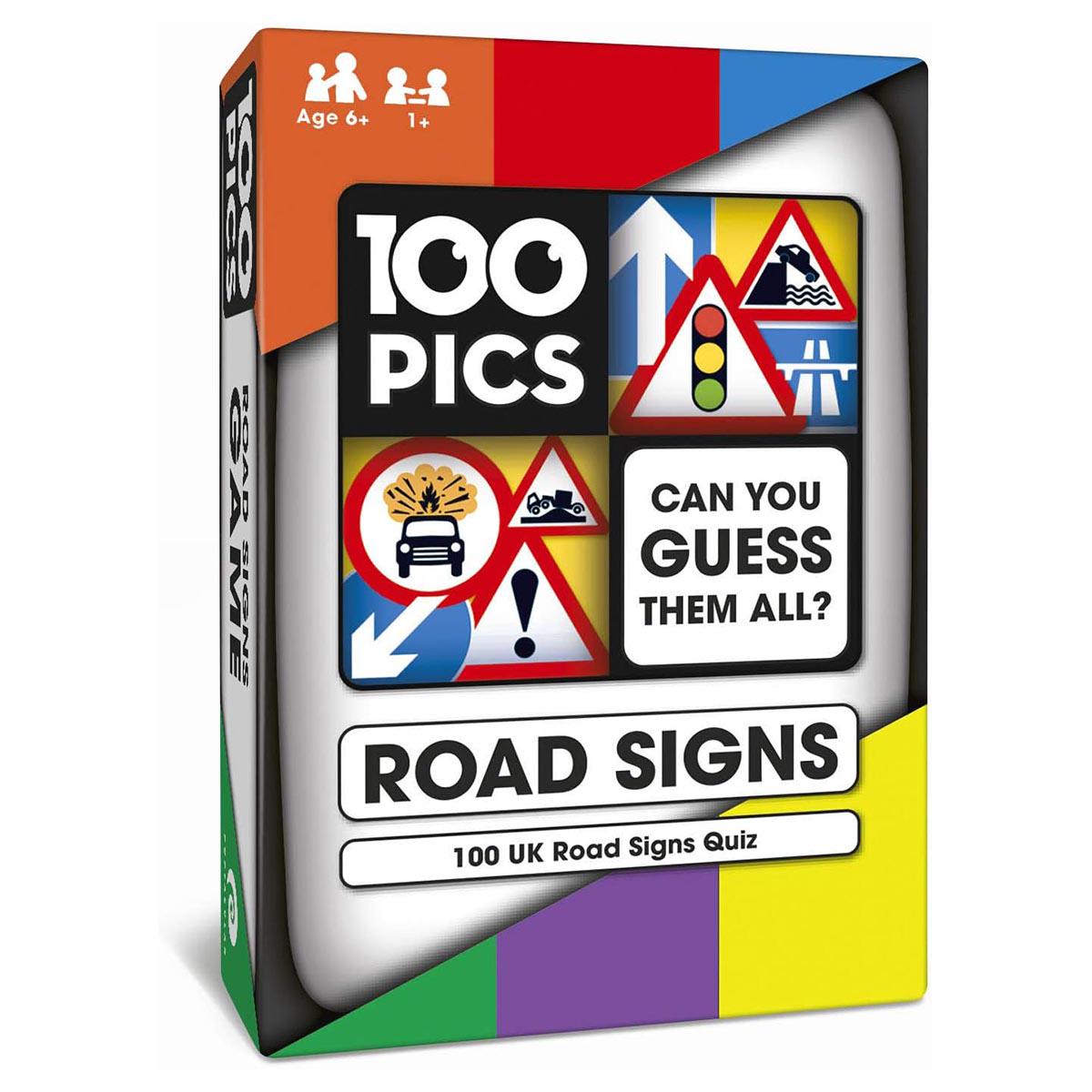 100 Pics Road Signs UK Card Quiz Game