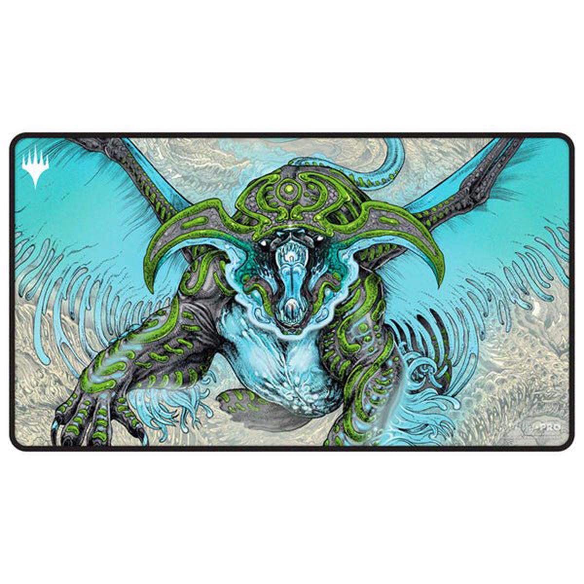 Ureni, the Song Unending - Tarkir Dragonstorm Black Stitched Playmat