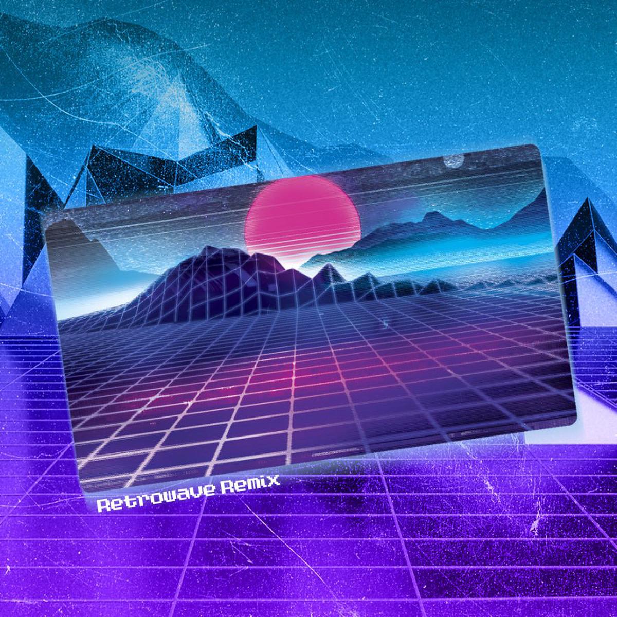 "Retrowave Cybermagicka" Premium Playmat