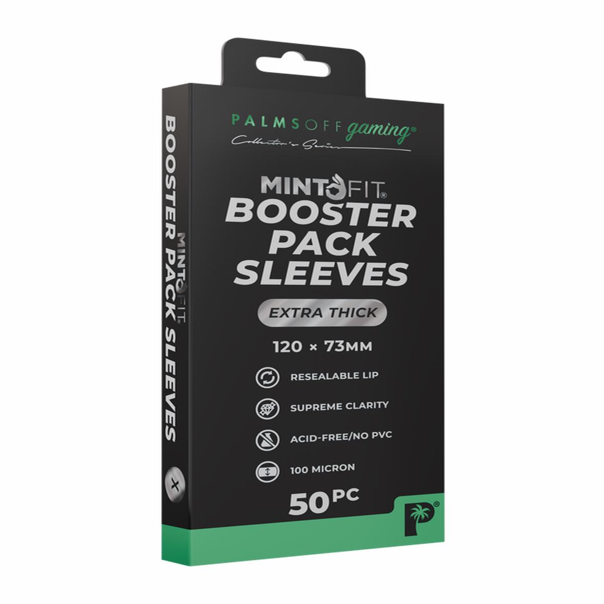MintFit Booster Pack Sleeves - Extra Thick 50pc