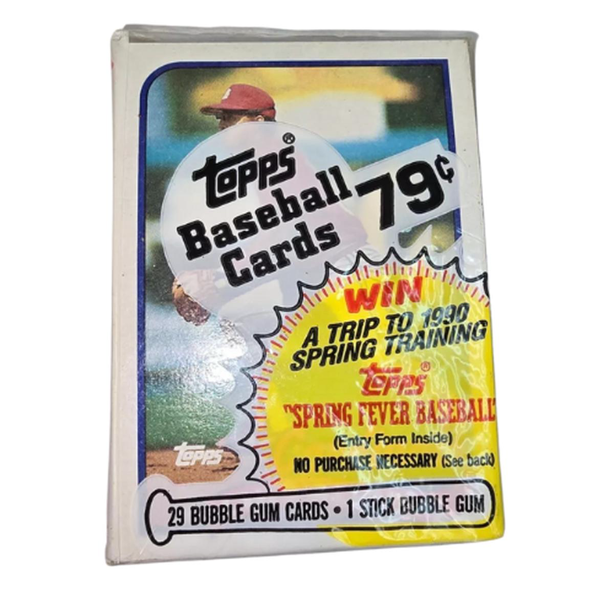1989 Topps Baseball Cards Unopened Cello Pack