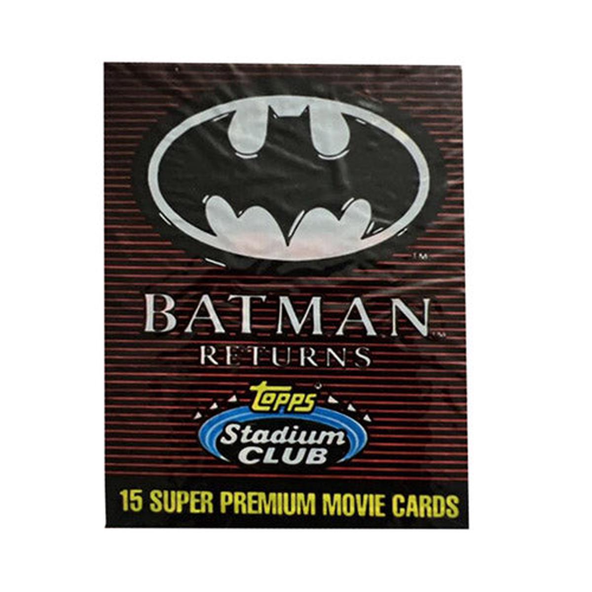 1991 Topps Stadium Club Batman Cards Unopened Pack
