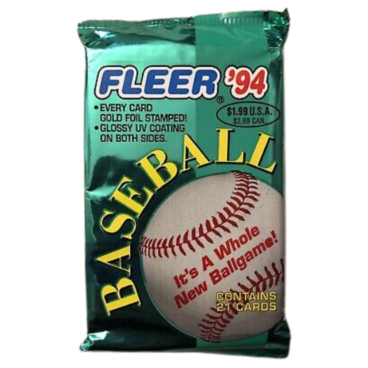 1994 Fleer Baseball Cards Unopened Pack