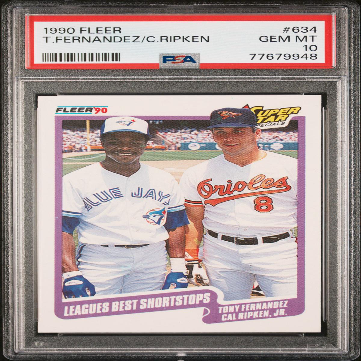 1990 FLEER TFERNANDEZCRIPKEN 634 8211 PSA 10