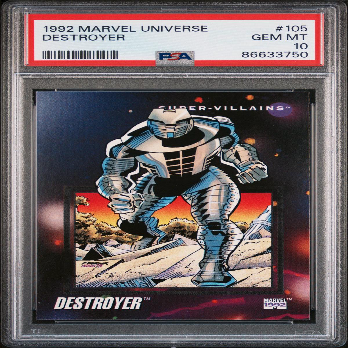 1992 MARVEL UNIVERSE DESTROYER 105 8211 PSA 10