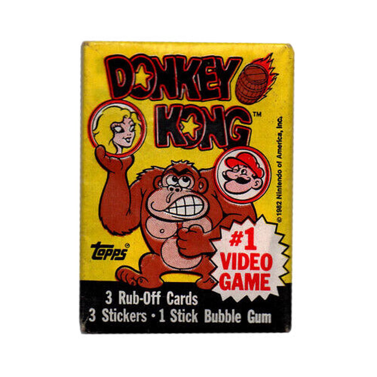 1982 Topps Donkey Kong Cards Unopened Pack