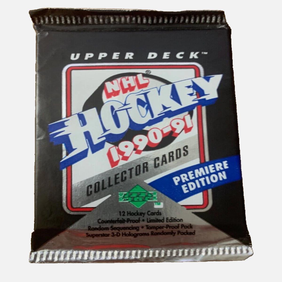 1990-91 Upper Deck NHL Hockey Factory Sealed Unopened Pack