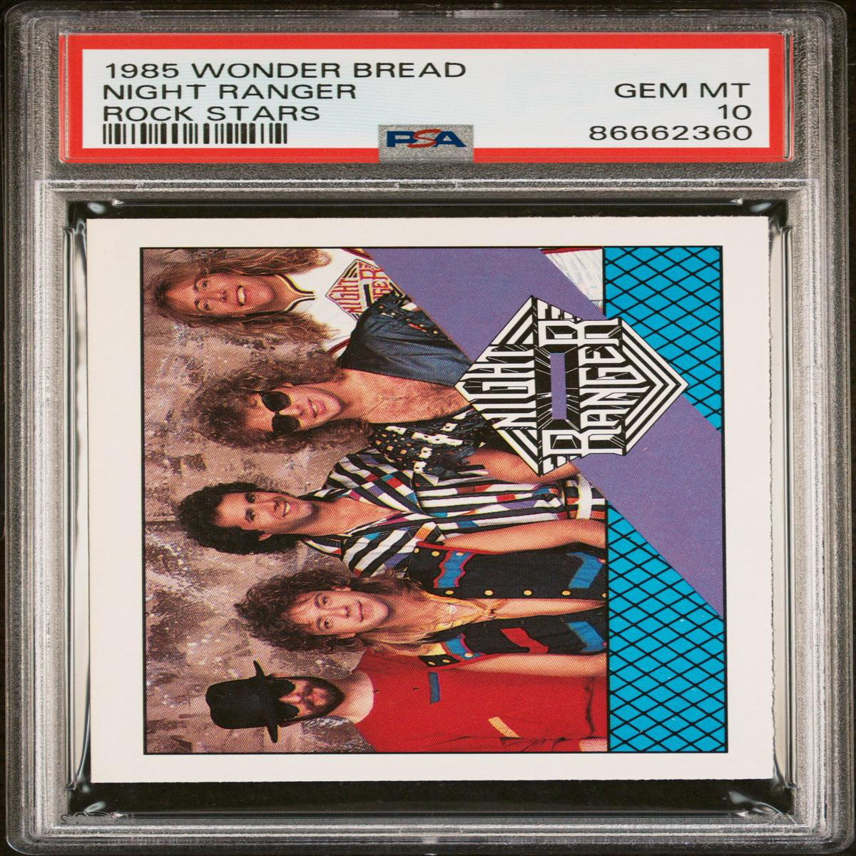 1985 WONDER BREAD ROCK STARS NIGHT RANGER ROCK STARS 8211 PSA 10