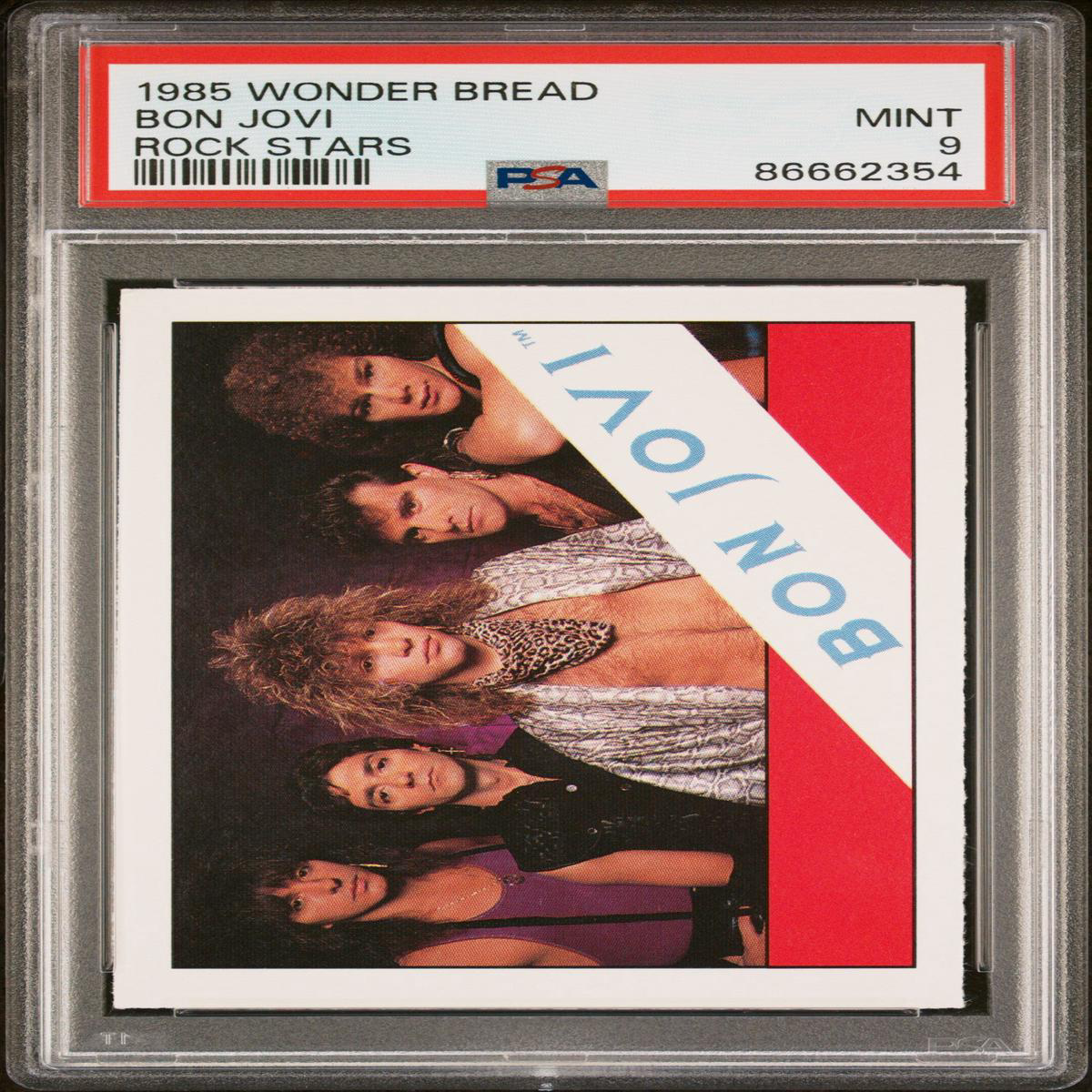 1985 WONDER BREAD ROCK STARS BON JOVI ROCK STARS 8211 PSA 9