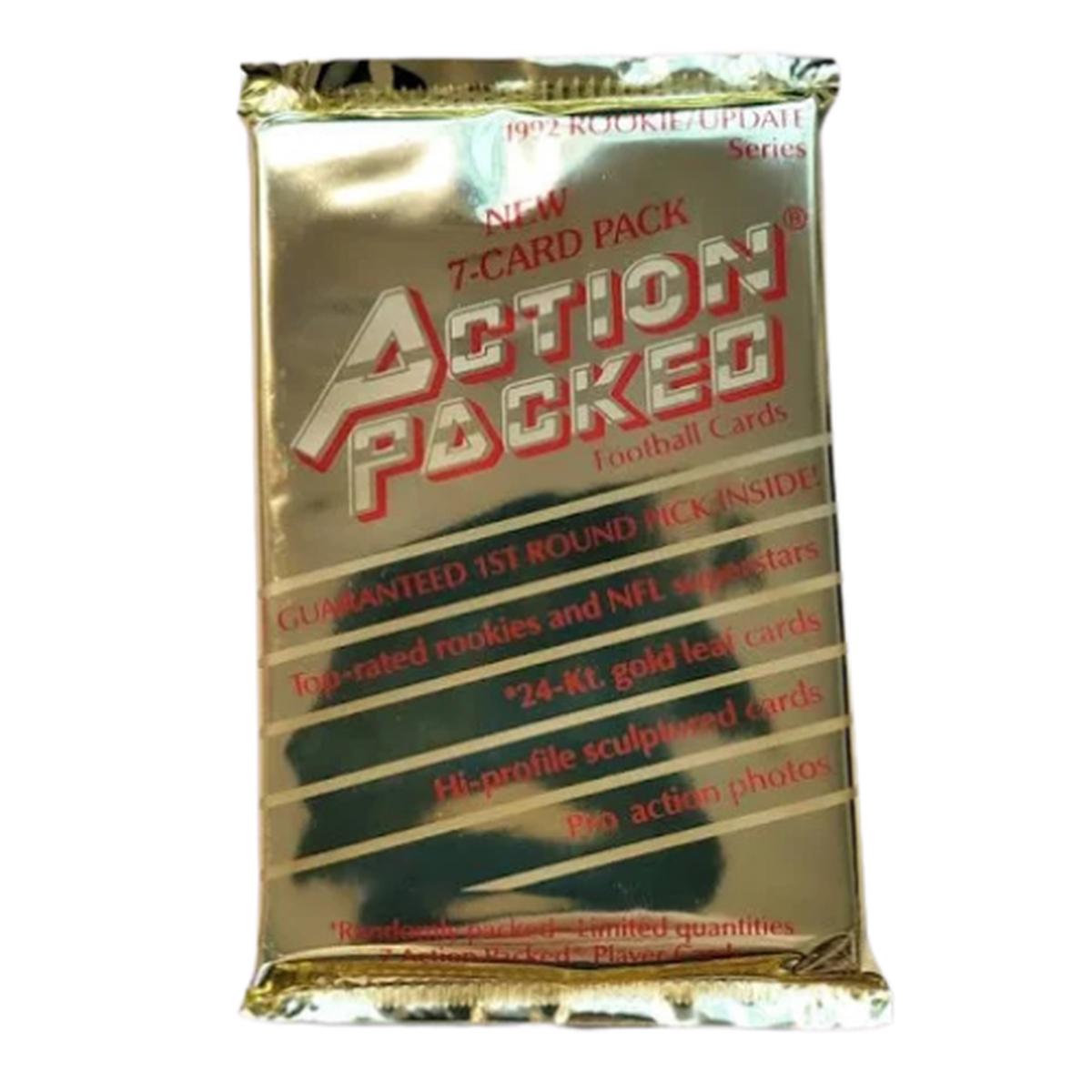 1992 Action Packed Rookie/Updates Football Cards Unopened Pack