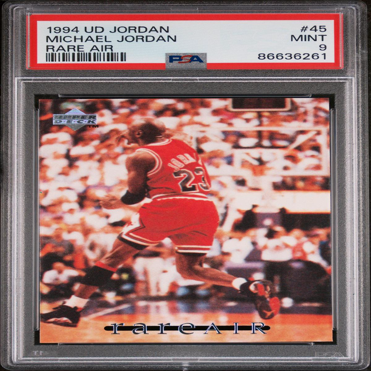 1994 UPPER DECK MJ RARE AIR MICHAEL JORDAN RARE AIR 45 8211 PSA 9