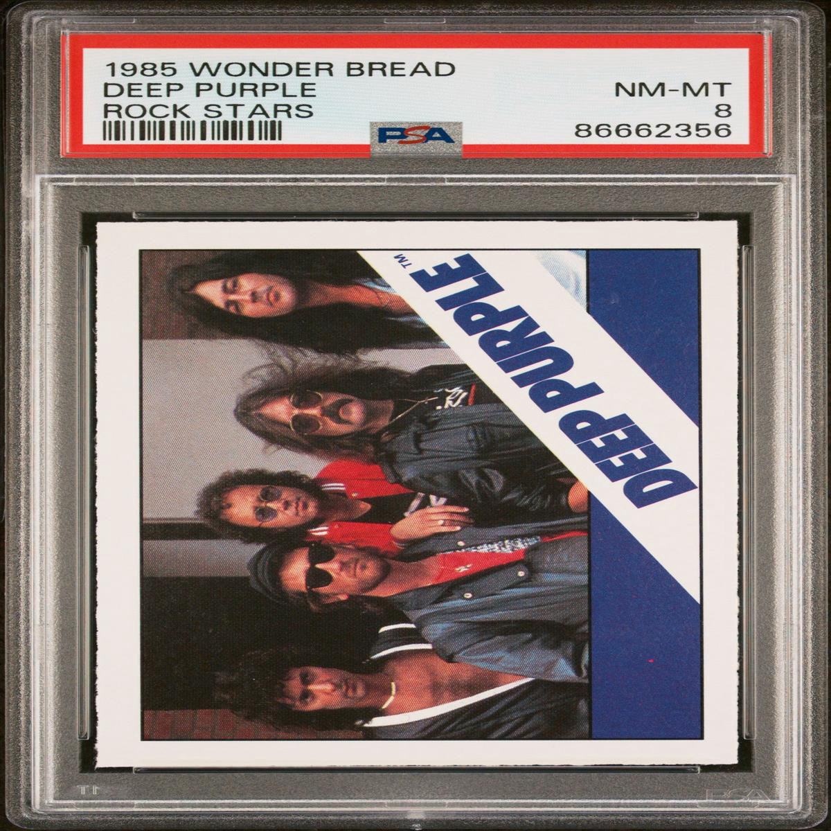1985 WONDER BREAD ROCK STARS DEEP PURPLE ROCK STARS 8211 PSA 8