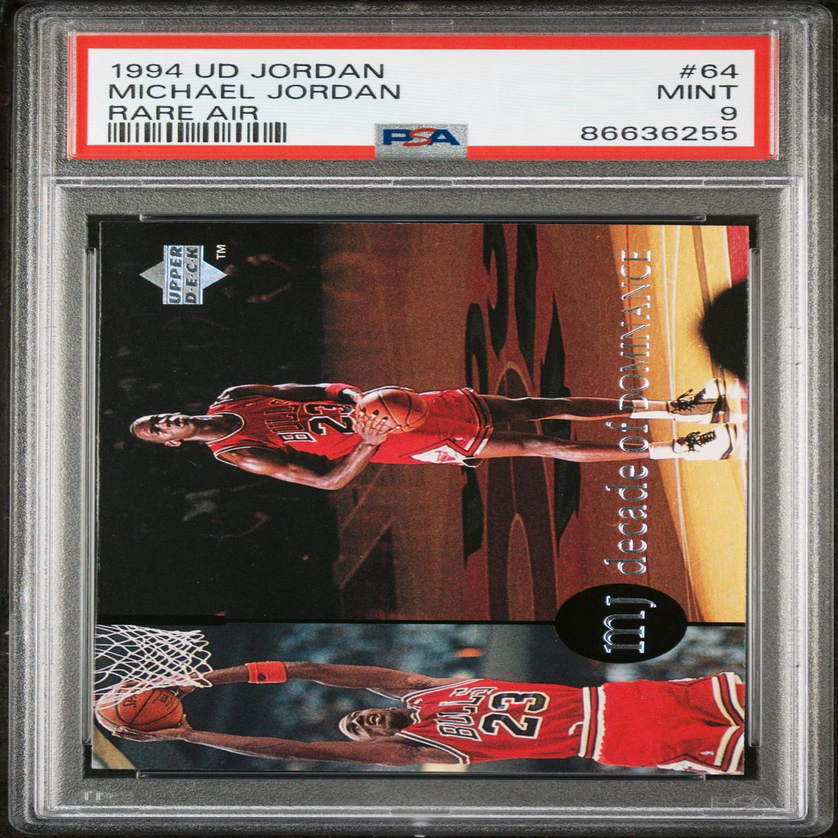 1994 UPPER DECK MJ RARE AIR MICHAEL JORDAN RARE AIR 64 8211 PSA 9