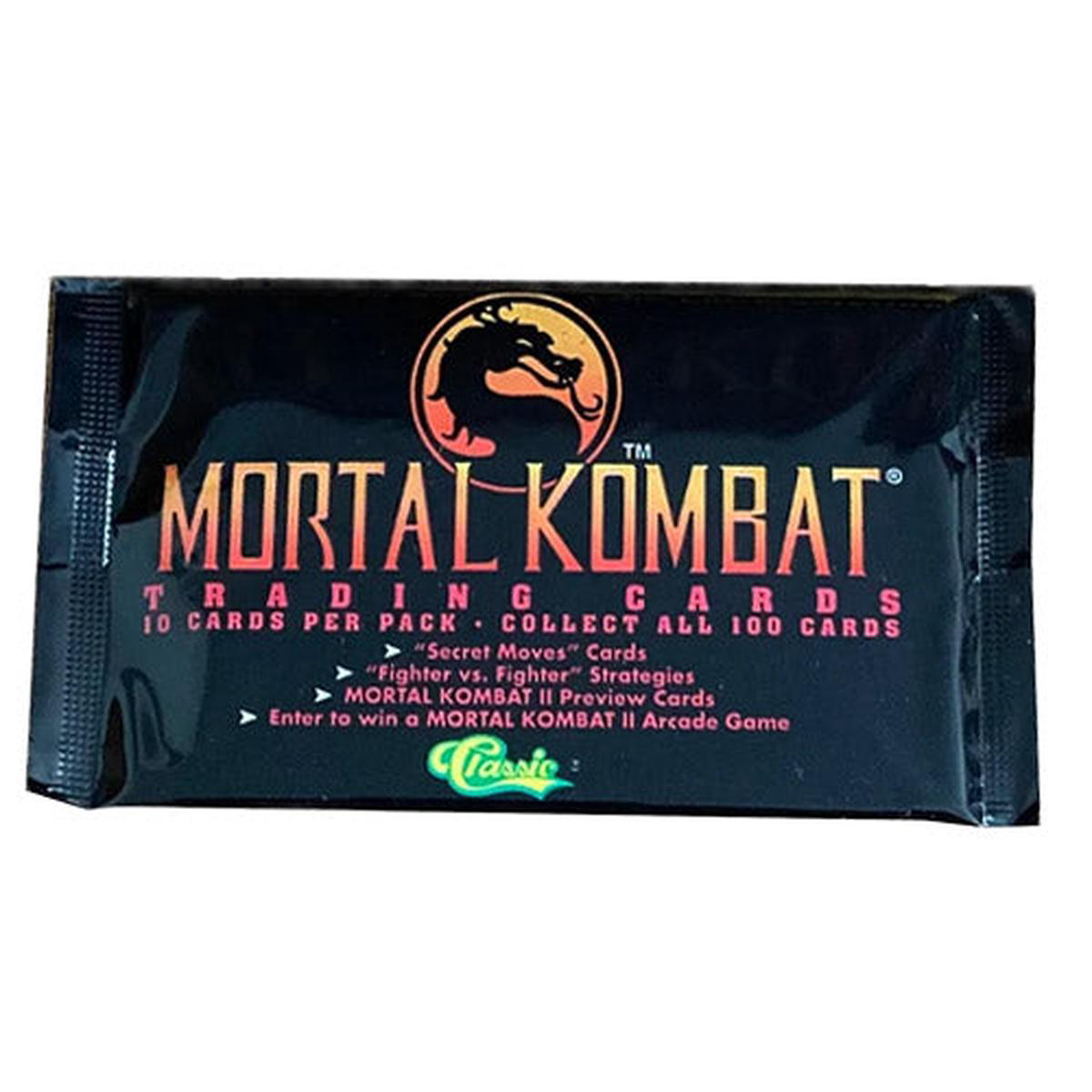 1994 Classic Mortal Kombat Cards Unopened Pack