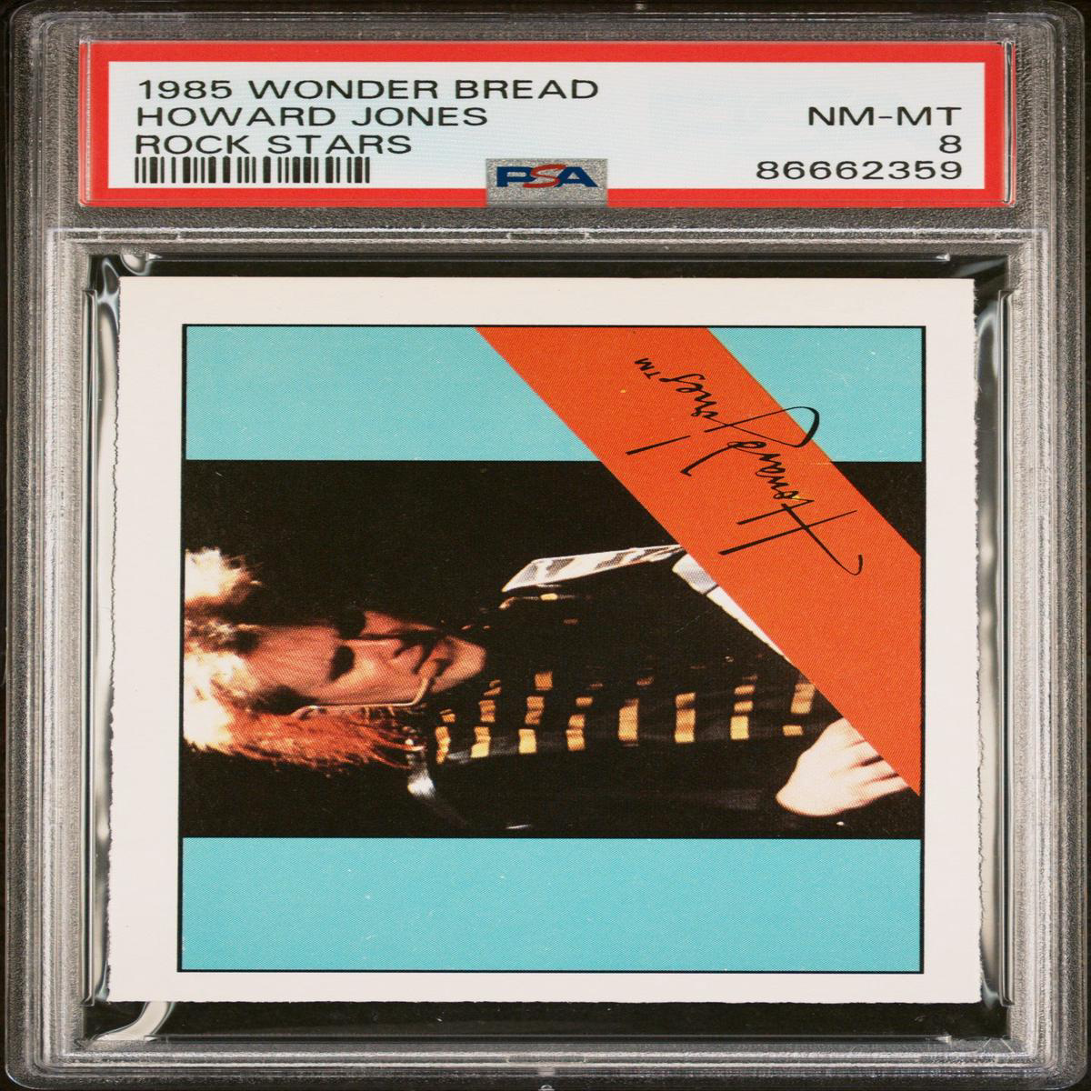1985 WONDER BREAD ROCK STARS HOWARD JONES ROCK STARS 8211 PSA 8