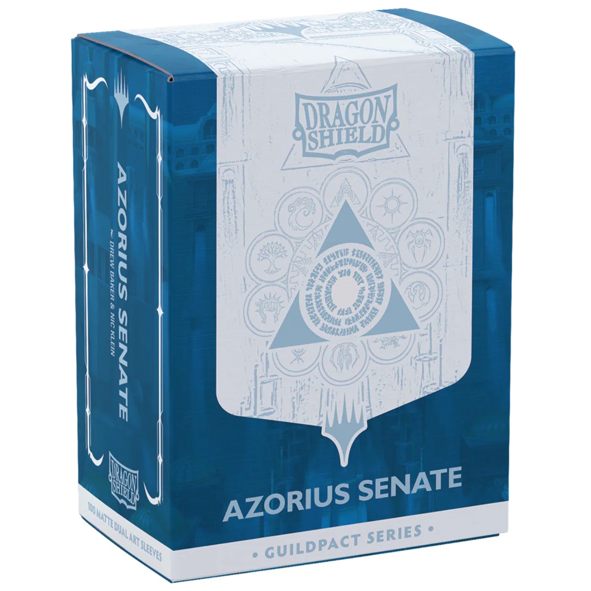Dragon Shield Sleeves: Standard Matte Dual Art Magic the Gathering Guildpact Series - Azorius Senate 100CT
