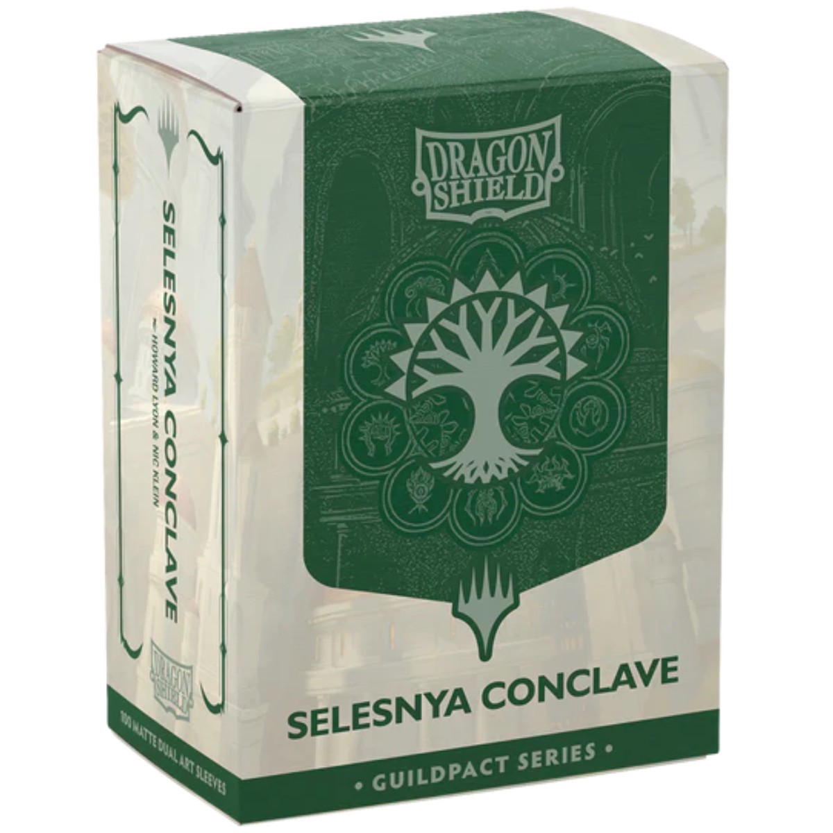 Dragon Shield Sleeves: Standard Matte Dual Art Magic the Gathering Guildpact Series - Selesnya Conclave 100CT