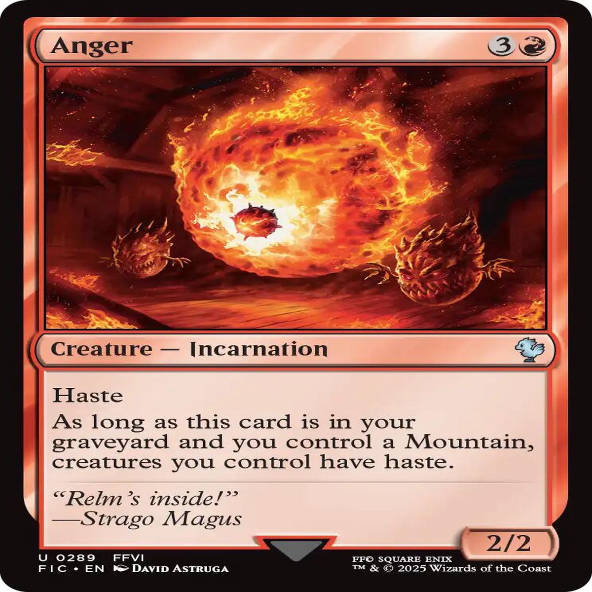 Anger (Surge Foil) FINAL FANTASY Commander