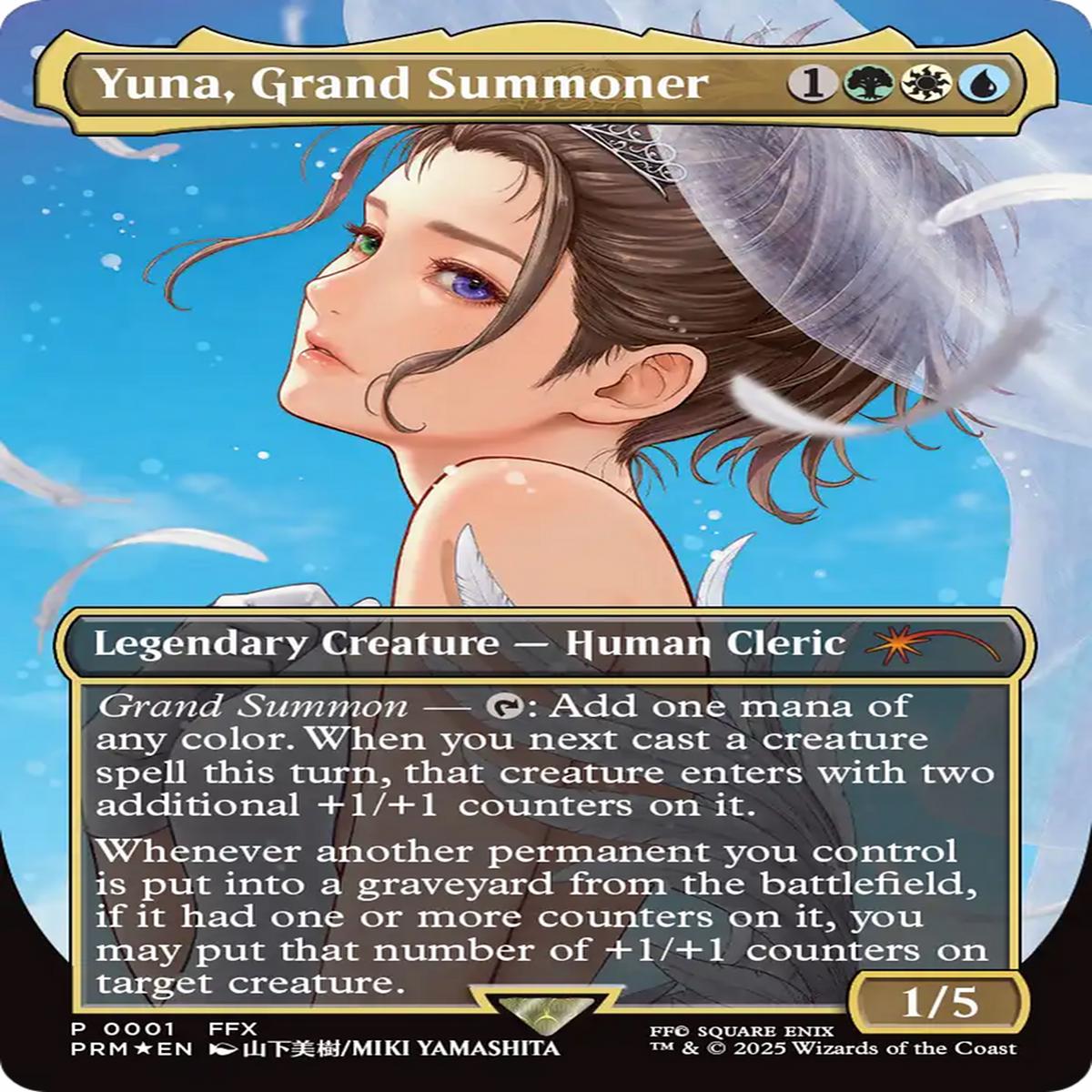Yuna, Grand Summoner (Borderless) [Wizards Play Network 2025]