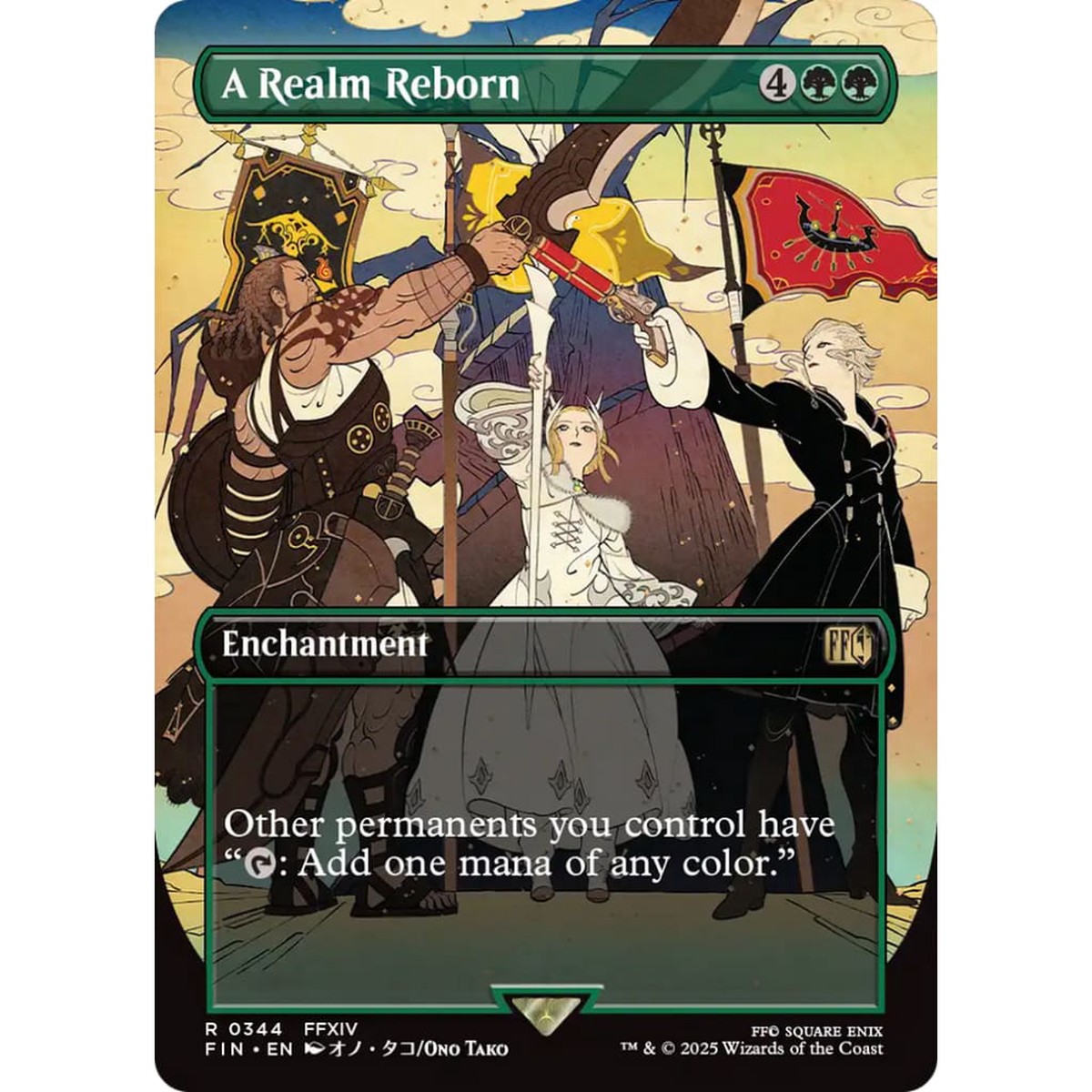 A Realm Reborn (Borderless) (FIN-344): (enchantment) (Borderless)