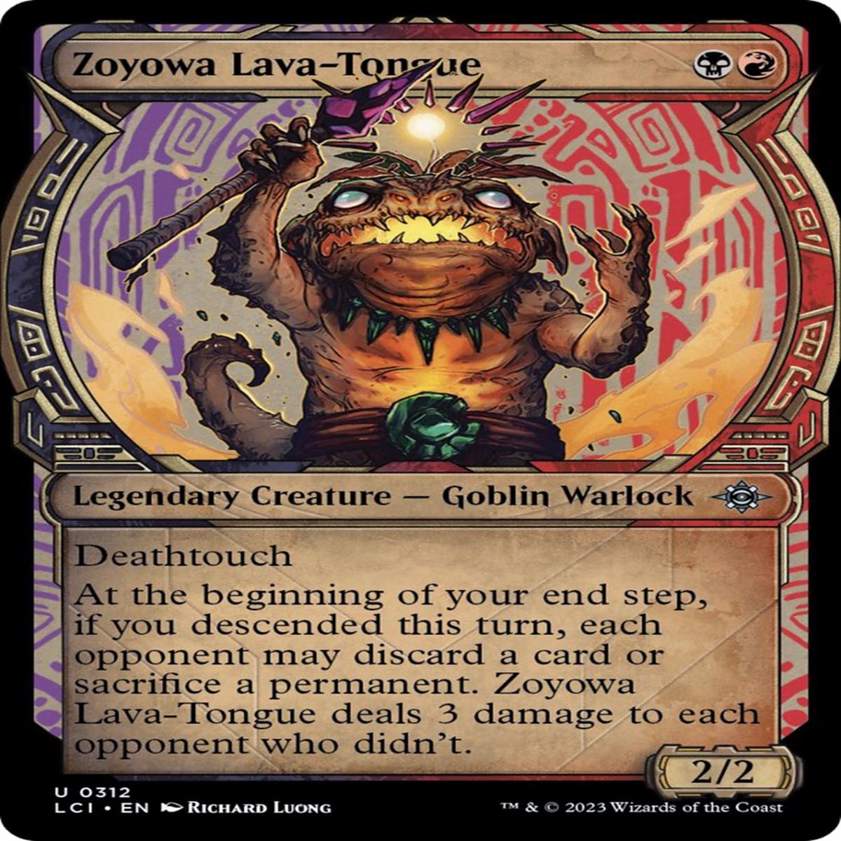Zoyowa, Lava-Tongue (Showcase) [The Lost Caverns of Ixalan]