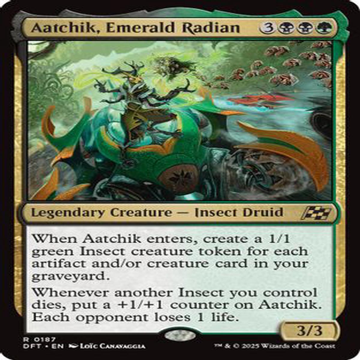 Aatchik, Emerald Radian (DFT-187) - Aetherdrift Foil [Rare]