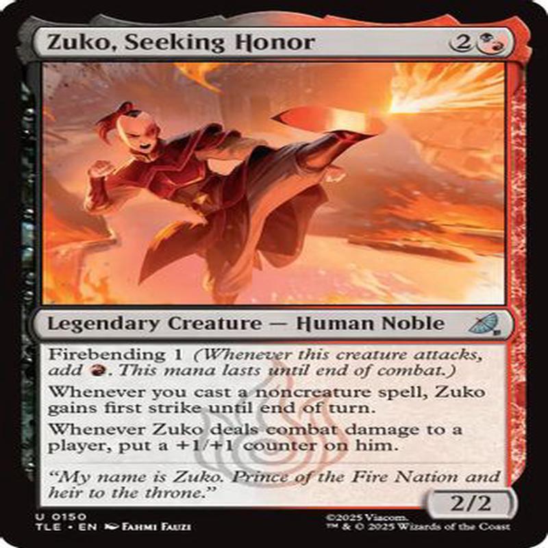Zuko, Seeking Honor (TLE-150) - Avatar: The Last Airbender: Eternal-Legal [Uncommon]