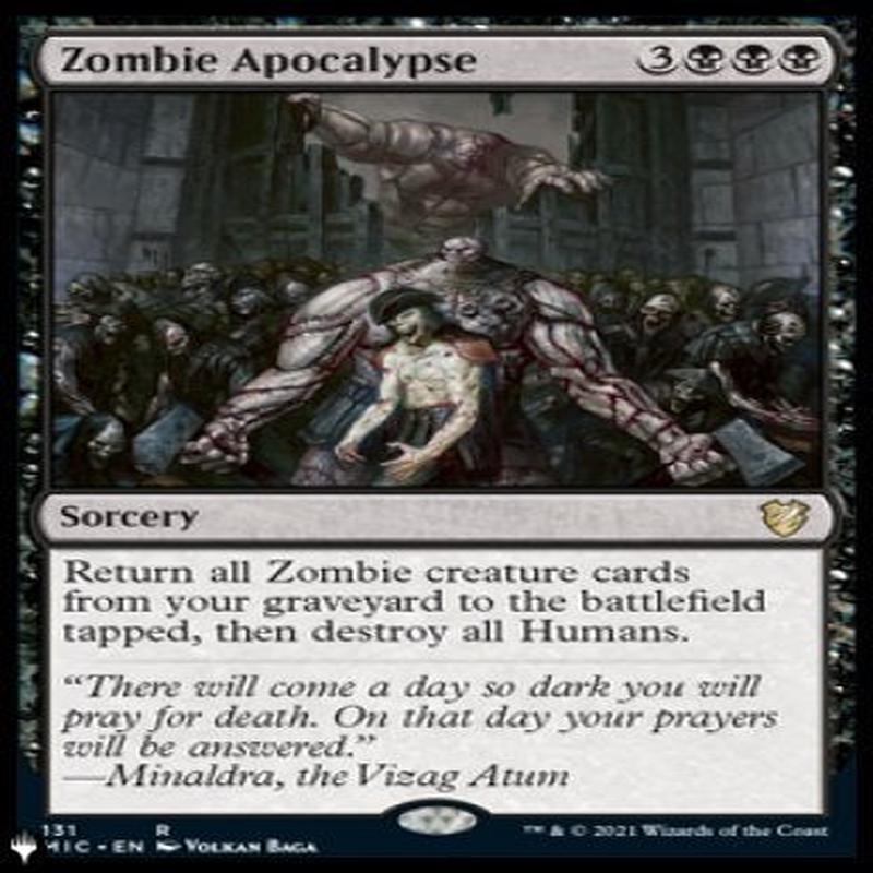Zombie Apocalypse The List NearMint