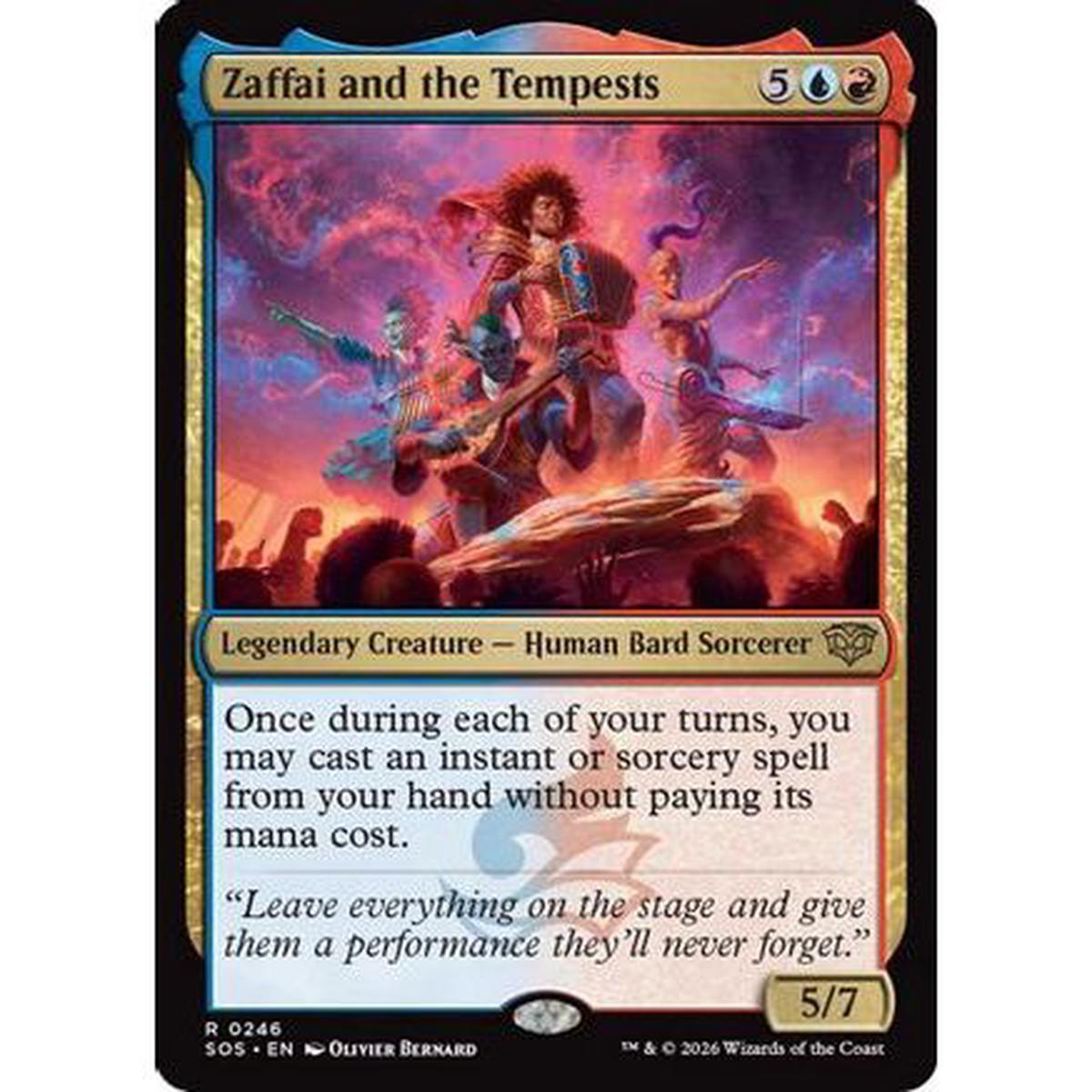 Zaffai and the Tempests (SOS-246) - Secrets of Strixhaven Foil